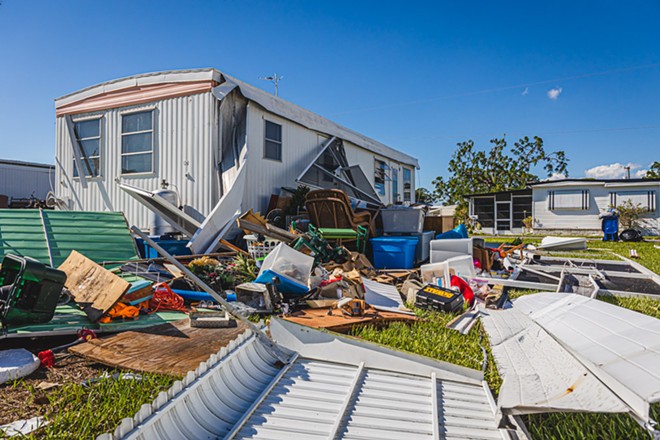 The aftermath of Hurricane Ian, which moved across Florida from Sept. 23-24, 2022. - Photo by Dave Decker