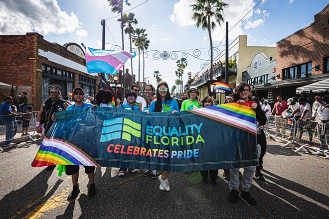 Equality Florida marching in Tampa Pride in Tampa, Florida on March 23, 2024. - Photo by Dave Decker