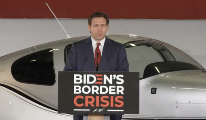 The 2023 law is among a number of steps DeSantis and the Republican-controlled Legislature have taken in recent years to target undocumented immigrants. - Photo via DeSantis/Twitter