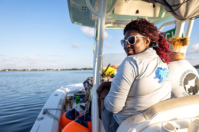 Jasmin Graham, who speaks at Oxford Exchange in Tampa, Florida on July 21, 2024. - Photo via SafinaCenter/Twitter