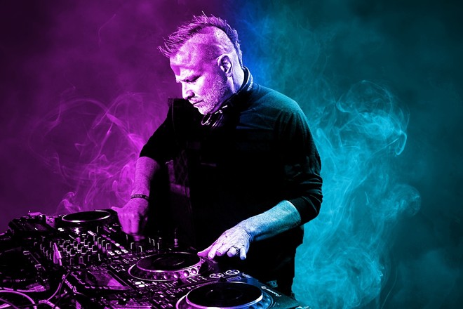 DJ Monk - Photo by Zach McDonald Design by Monica Holton