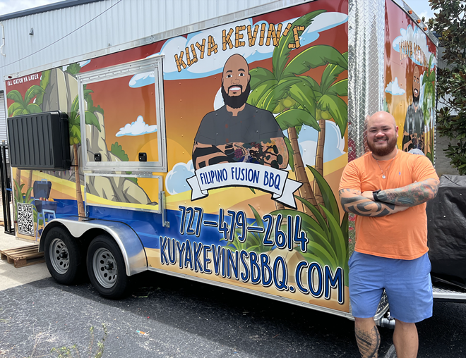 Kevin Baumgartner with his Filipino food truck from Pinellas. – c/o Kevin Baumgartner