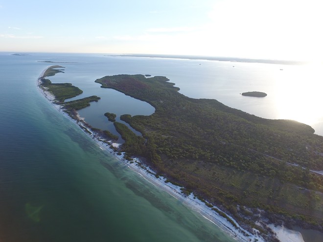 Nobody’s going to Honeymoon Island to play pickleball. - Photo via Florida State Parks