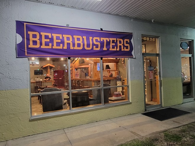 Beerbusters Movie Bar at 6836 N Park Blvd. in Pinellas Park, Florida. - Photo via BeerbustersmoviebarFacebook