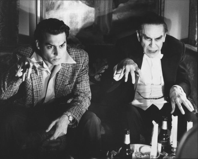 Johnny Depp (L) and Landau in ‘Ed Wood’ which screens at Green Light Cinema in St. Petersburg, Florida on Sept. 19, 2024. - Photo via Touchstone