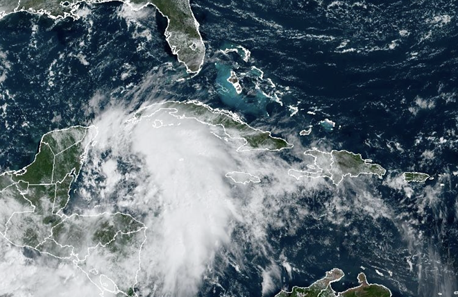 Tropical Storm Helene - Photo via NOAA