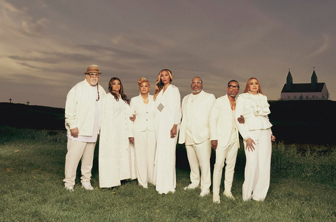 Kirk Franklin (second from right), who plays Amalie Arena in Tampa, Florida on Oct. 10, 2024. - Photo via KirkFranklin/Facebook