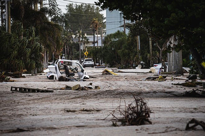 Treasure Island, Florida on Sept. 27, 2024, following Hurricane Helene. - Photo by Dave Decker