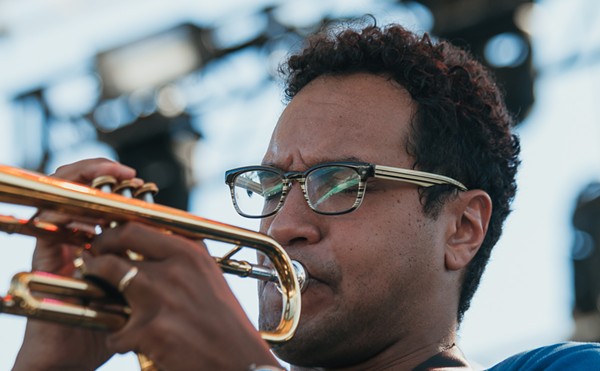 James Suggs playing with The Clearwater Jazz Collective at Coachman Park in Clearwater, Florida in October 2018.