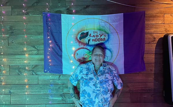 Vicky Gibson at her bar, The Lady's Room, in Largo, Florida on May 18, 2023.