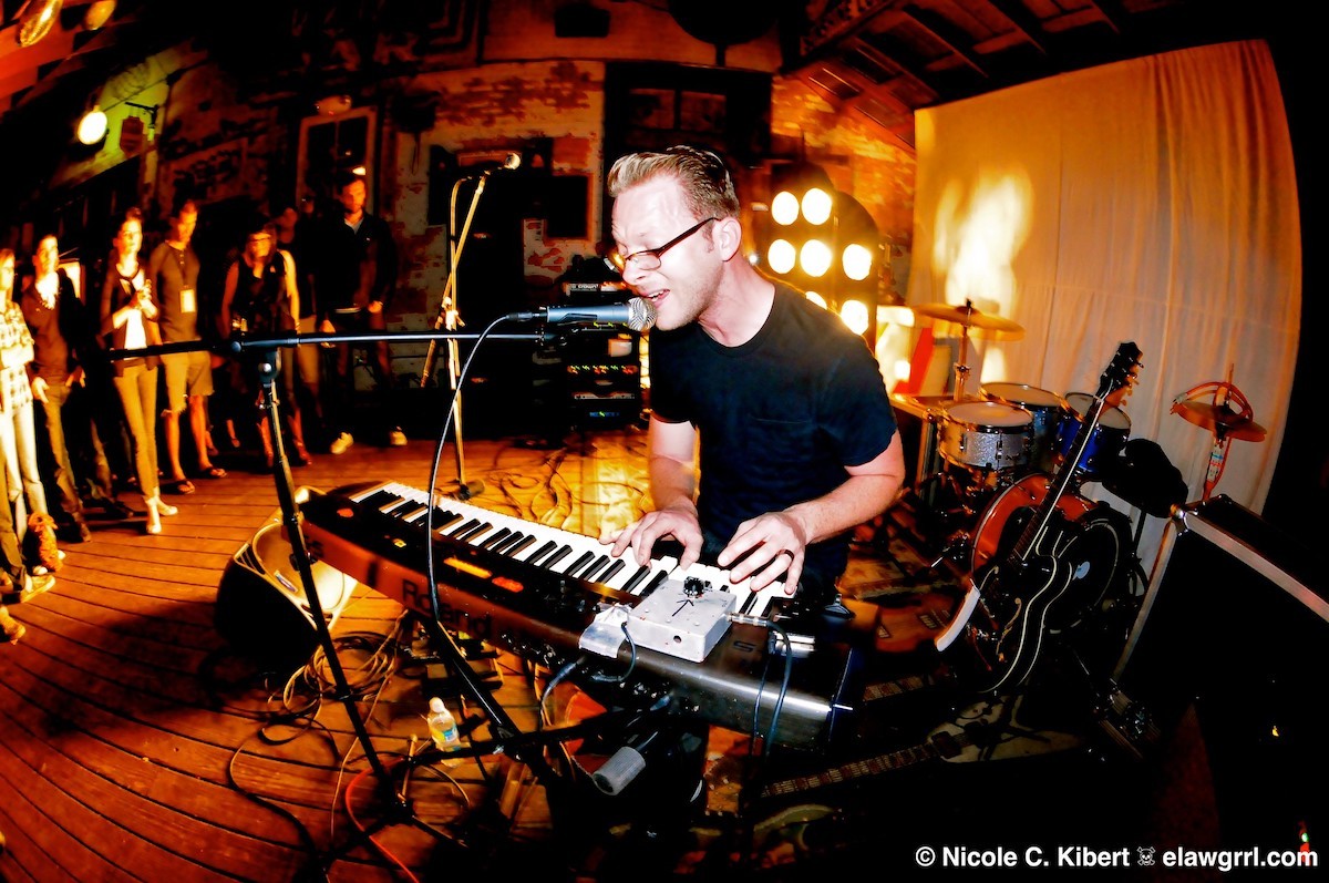 Mrenc plays New World Brewery, in Ybor City, Florida on April 10, 2010.