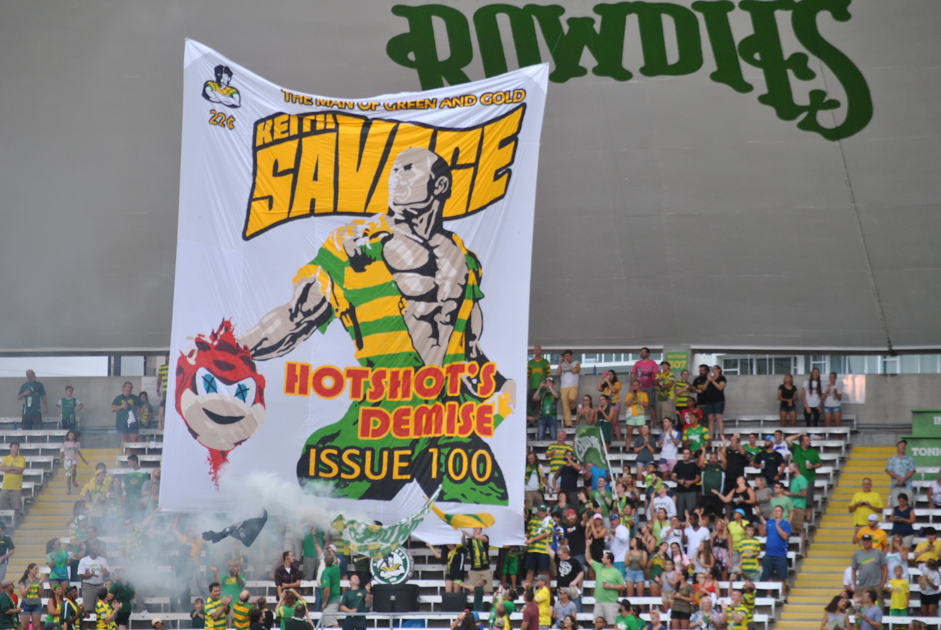 St. Petersburg, FL USA; Tampa Bay Rowdies original mascot, Ralph