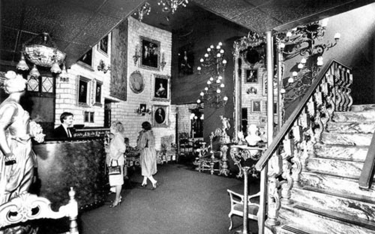 BORDELLO CHIC: The distinctive interior of Bern's, as seen in a photo from the 1970s.