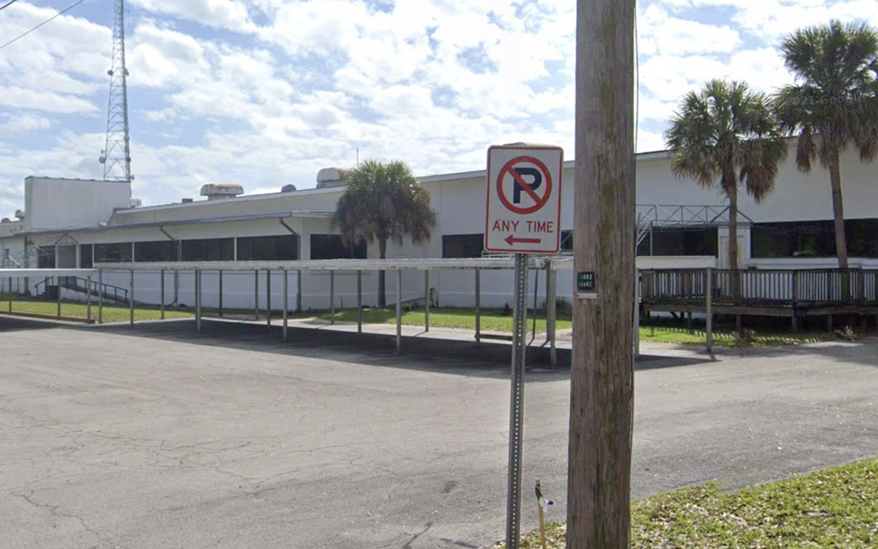 The site for the proposed "City Center at Hanna Ave" project at 2515 E Hanna Ave in Seminole Heights East.