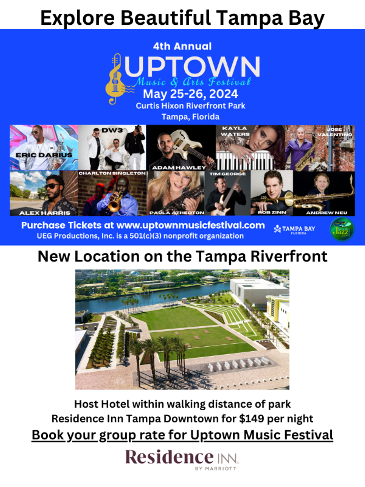 UPTOWN MUSIC & ARTS FESTIVAL TWO DAY FESTIVAL TAMPA FL. MAY 25 & 26