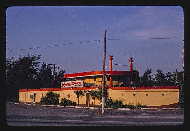 Hurricane Lounge, Pinellas Park, Fla. (1980)
    Photo via John Margolies Roadside America Photograph Archive