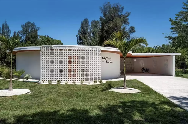 Sarasota's midcentury atomic-style round house is back on the market