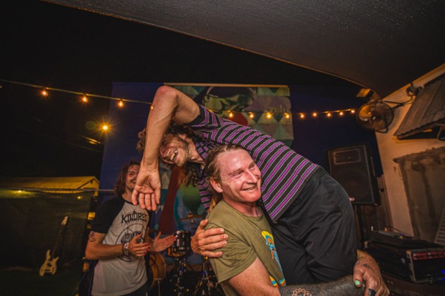 Photos of St. Pete peace-punk collective Work Stress playing If I Brewed the World