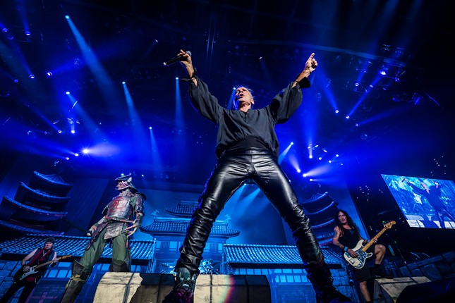 Iron Maiden plays Amalie Arena in Tampa, Florida on Oct. 27, 2022.