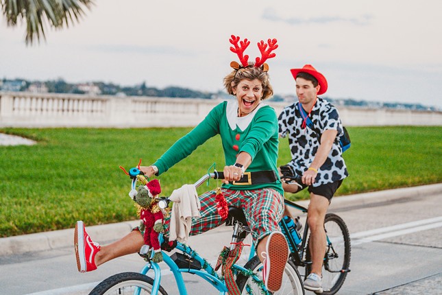 All the little elves, and Tampa Bay Lightning players, we saw at the 2022 onBikes Winter Wonder Ride