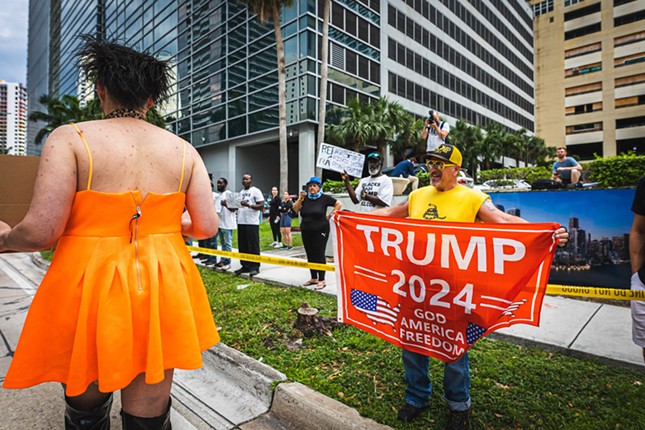 PHOTOS: Florida protesters from across political spectrum rally against DeSantis ahead of campaign launch