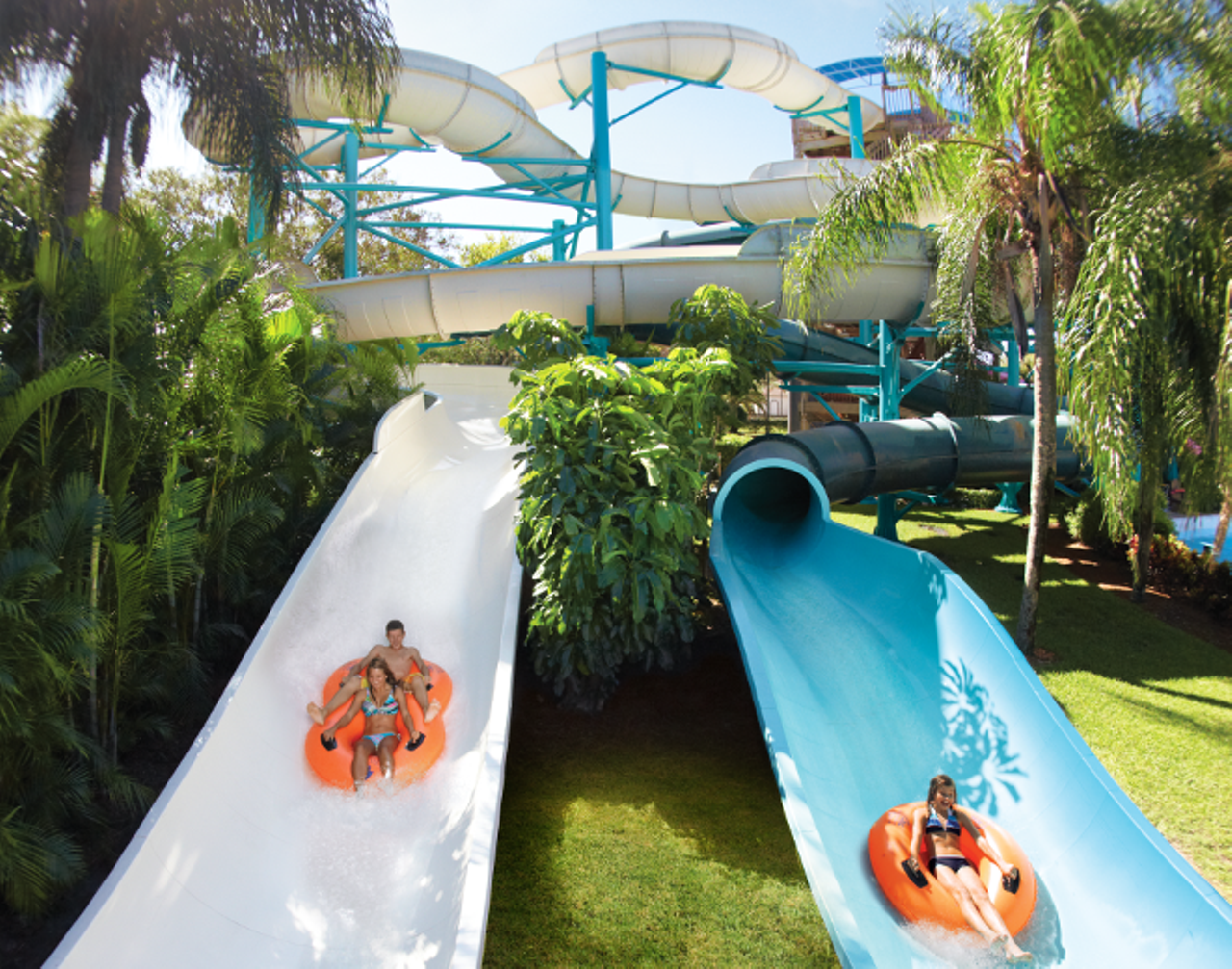 Adventure Island
10001 McKinley Dr, Tampa, FL 33612, (813) 884-4386
Adventure Island is the ultimate escape from the roasting summer sun. Forget how unsanitary water parks are and enjoy the many waterslides, lazy rivers, or the bar, while your kids enjoy those other activities. Margaritas taste great after accidentally swallowing pool water. 
Photo viaAdventure Island/Facebook