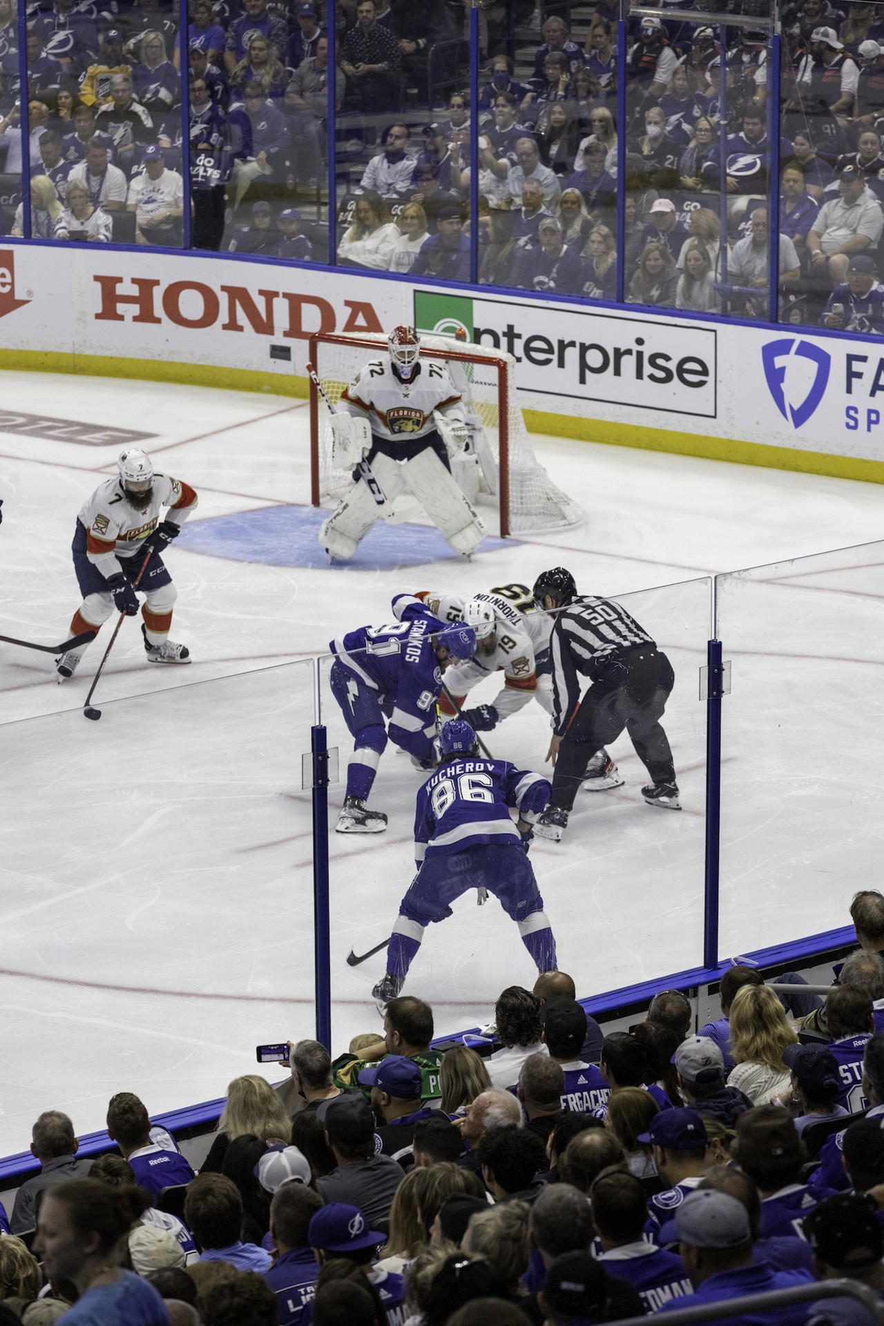 Photos from the Tampa Bay Lightnings series-clinching 2-0 win over the Florida Panthers
