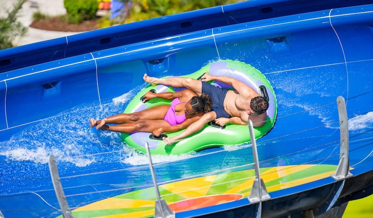 Ride the new slides at Adventure Island
10001 McKinley Dr., Tampa. 813-884-4386
Slip and slide down the park’s newest additions, the two-person Rapids Racer raft ride and the party-vibe-inspired Wahoo Remix musical adventure. Tickets and passes can be purchased online and prices vary.Photo via Adventure Island/Facebook