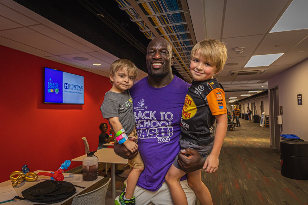 Everyone we saw at WWE superstar Titus O'Neil's Back to School Bash at Tampa's Raymond James Stadium