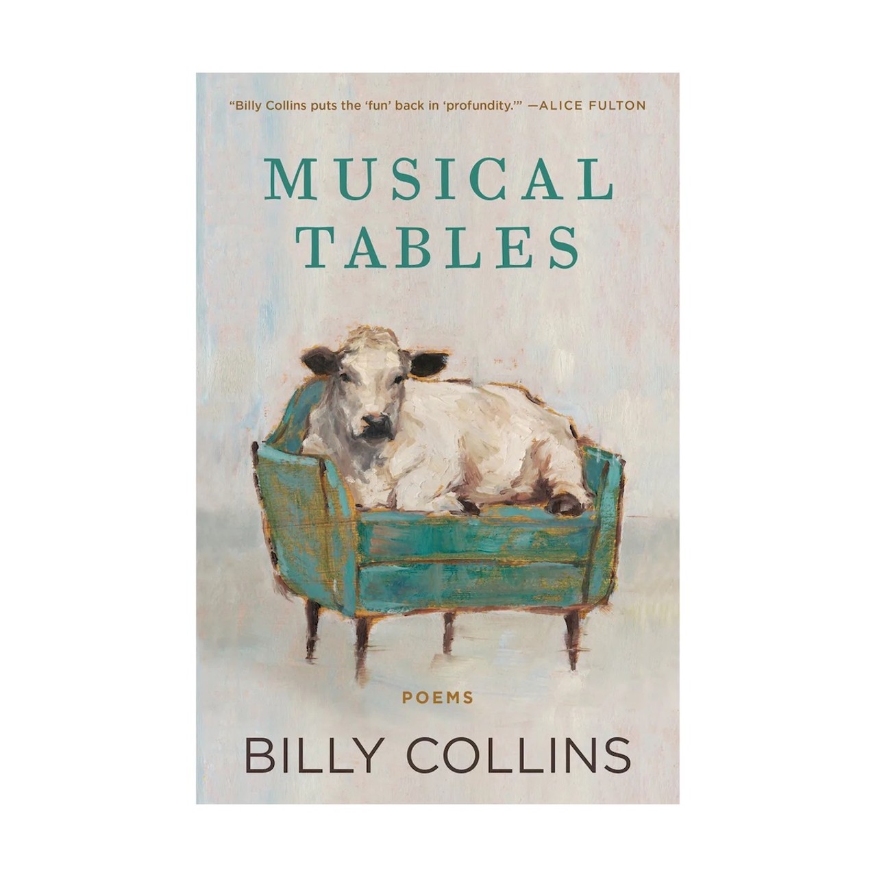 PoetryMusical Tables by Billy Collins
In November, the writer and Winter Park resident released his new book, “Musical Tables,” via Penguin Random House. The work is one of his longest books—I counted 129 poems—and in a lot of ways, also one of his shortest. There are poems that are like a single line or couplet, and it’s a wonder how Collins, 81, ended up going in this direction.
FFO: Chords, the Tao Te Ching if it was funnier (Penguin Random House, $26)