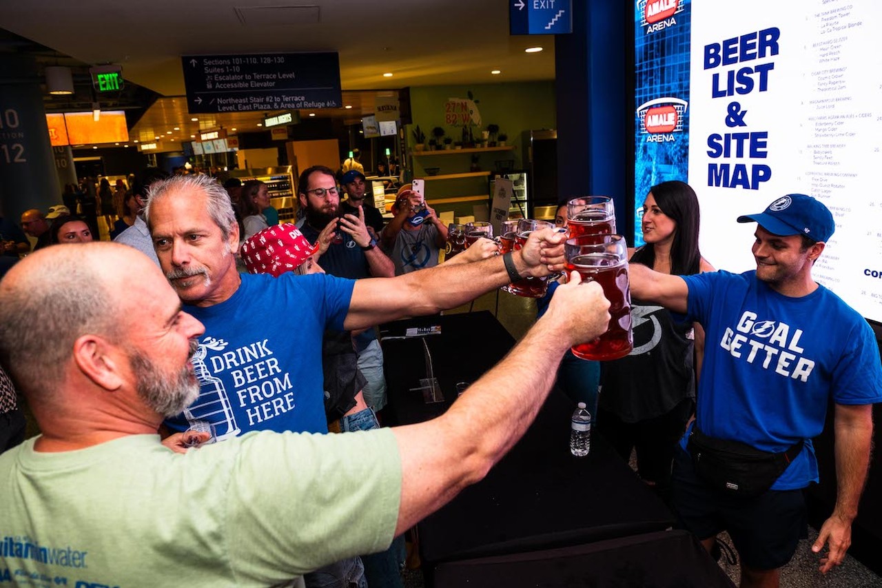 Everyone we saw at the Tampa Bay Lightning's Bolts Brew Fest 2023