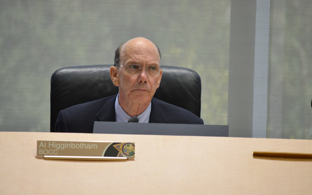 Hillsborough County Public Transportation Commission board member Al Higginbotham during Wednesday's meeting where ridesharing industry regulations were advanced.