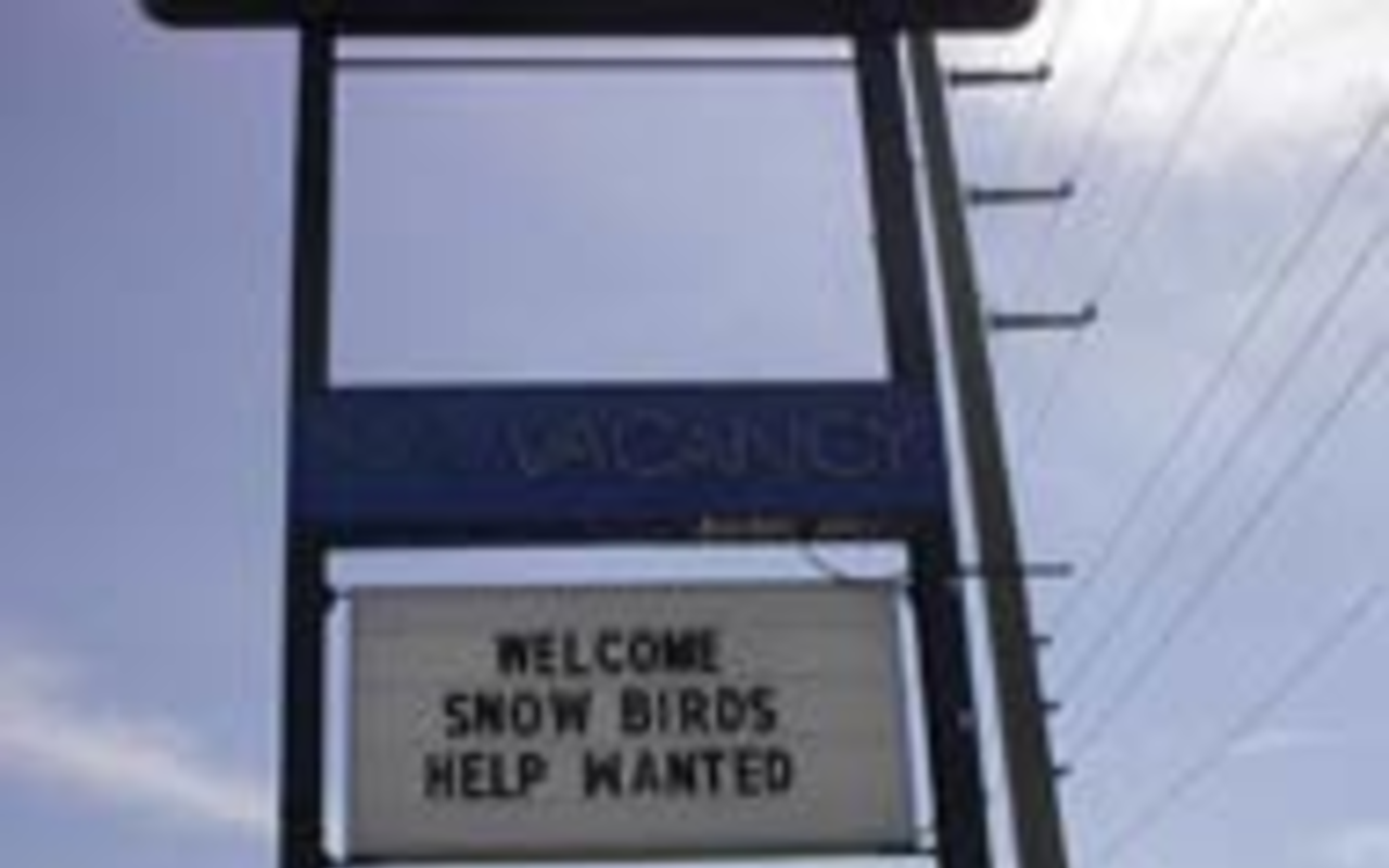 IT'S A SIGN: Local businesses love the snowbirds - and so should you.