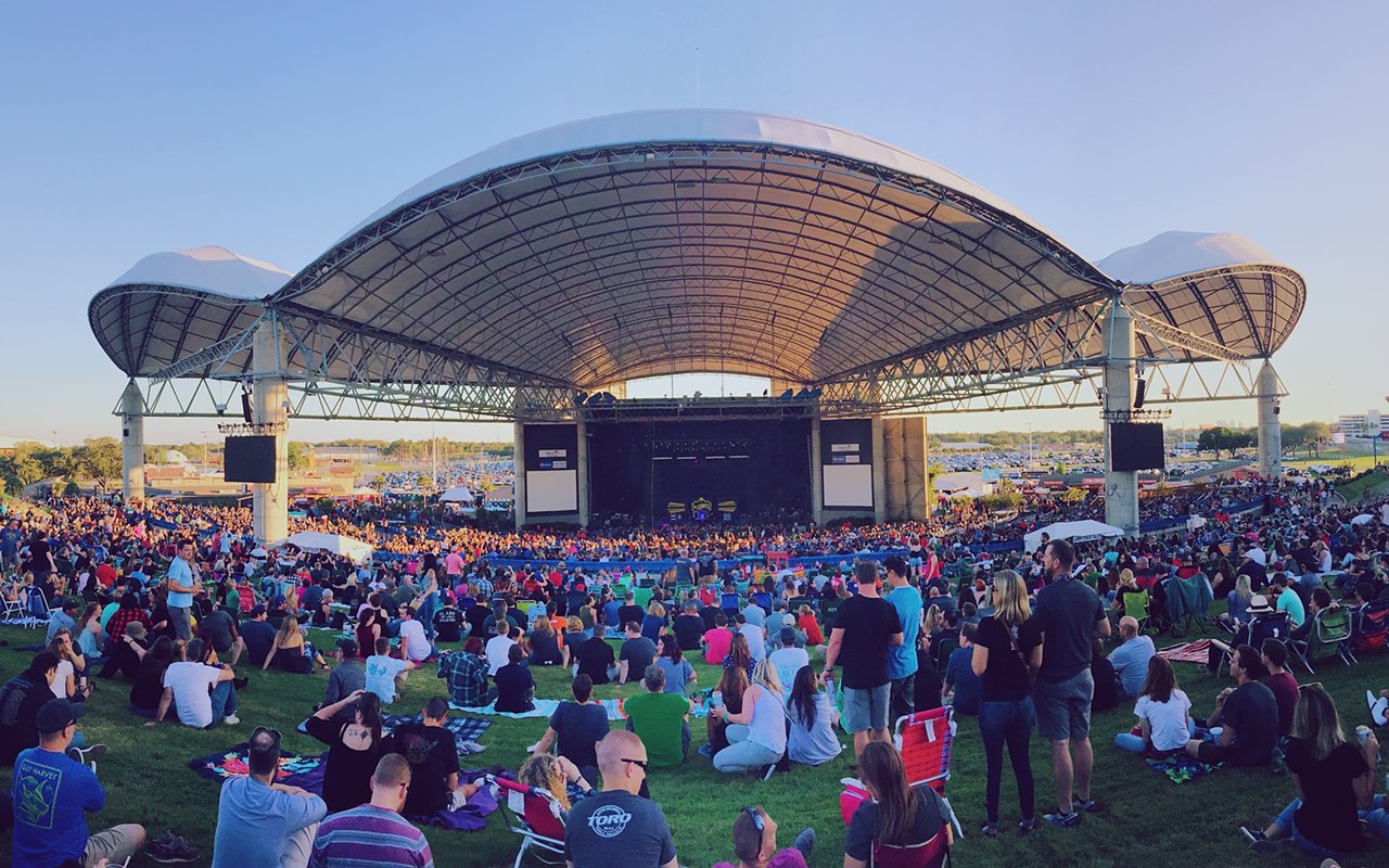 he MidFlorida Credit Union Amphitheatre opened as the Ford Amphitheatre in 2004 and went through various name changes like collectively-hated Ask-Gary Amphitheatre and Live Nation Amphitheatre before settling on its current name in 2013.