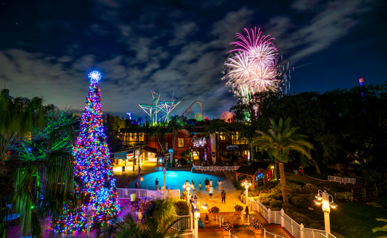 Busch Gardens Christmas Town 
Now-Jan. 3
10165 N. McKinley Dr., Tampa
With enhanced health and safety measures, Busch Gardens Christmas Town will have brand new fireworks, millions of lights, and the first-ever outdoor production of Christmas On Ice. Christmas Town is included with daily admission, Fun Cards, and Annual Passes. 
Photo via Busch Gardens Christmas Town/Facebook