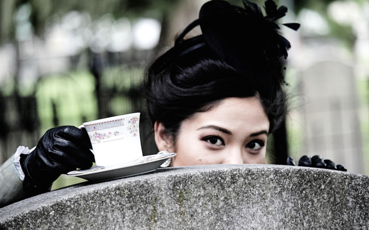 Gravely enchanting: Maya Handa Naff in The Importance of Being Earnest with Zombies.