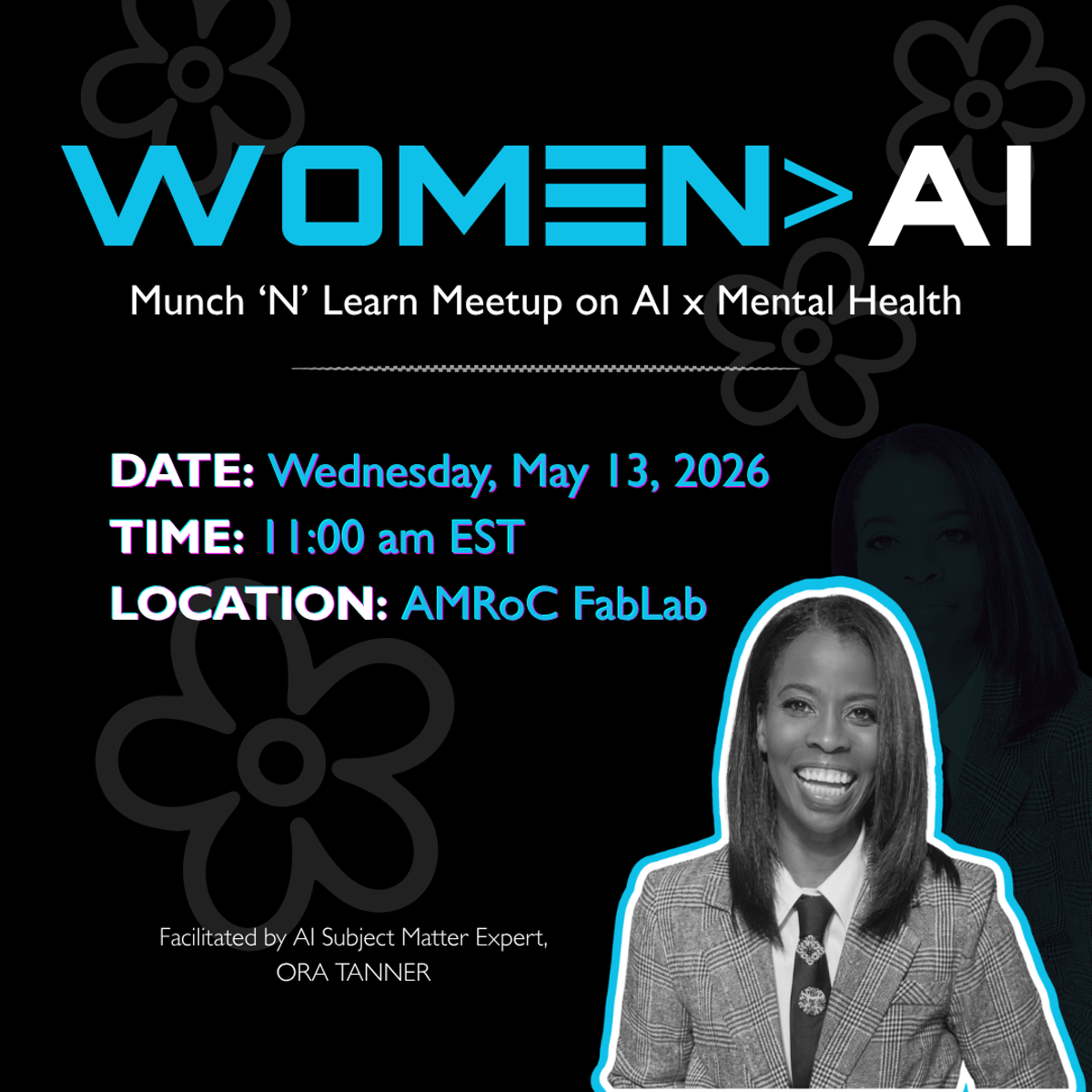 Event flyer for Women > AI Munch 'N' Learn Event