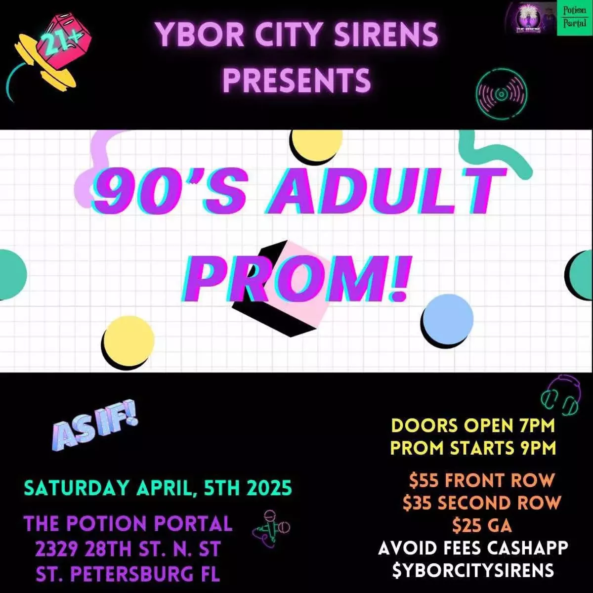 Ybor City Sirens LLC Presents: 90s Adult Prom