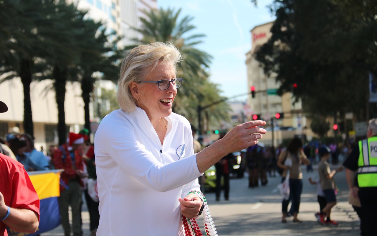 Tampa Mayor Jane Castor at the Santa Fest this past weekend.